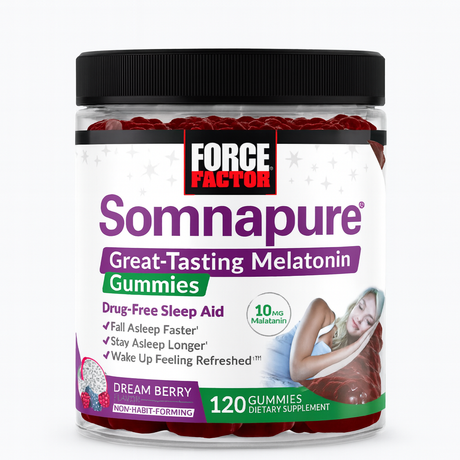Gomitas Force Factor Somnapure Melatonina 120 Unidades - Sueño Natural Imagen 1