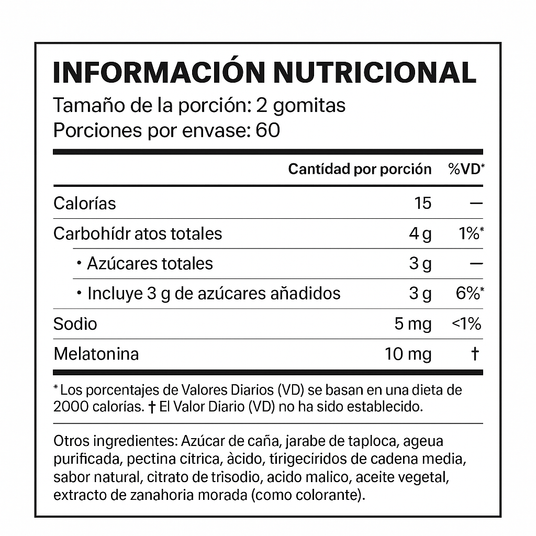 "Gomitas Somnapure Force Factor Sabor Natural 120 Piezas - Sueño Profundo Imagen 3"