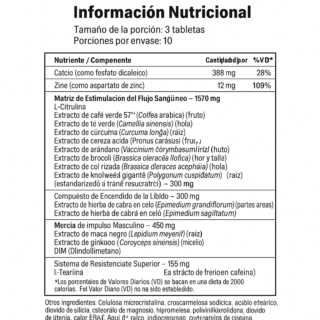 Cápsulas Force Factor Score XXL 30 Unidades - Vigor Masculino Imagen 2