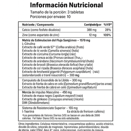Cápsulas Force Factor Score XXL 30 Unidades - Vigor Masculino Imagen 2
