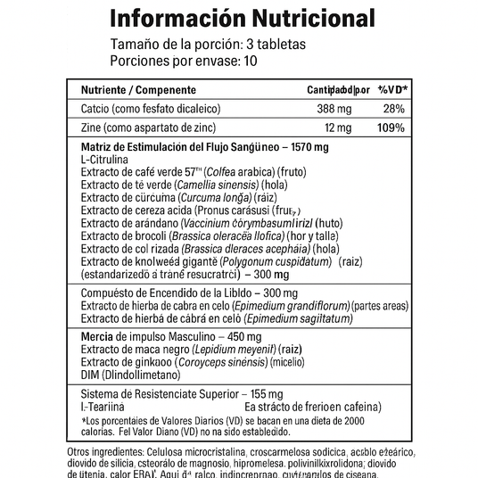 Cápsulas Force Factor Score XXL 30 Unidades - Vigor Masculino Imagen 2