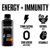Bebida Energizante Saborizada Booster Inmmunity Naranja Rooster Botella 300 Ml - Energía deportiva 1