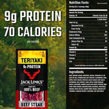 Carne Seca Beef Jerky Teriyaki Jack Links Paquete 1OZ - Energía deportiva 1