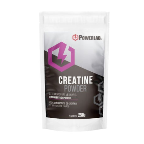 Creatina en Polvo PowerLab Monohidratada 250g - Energía deportiva