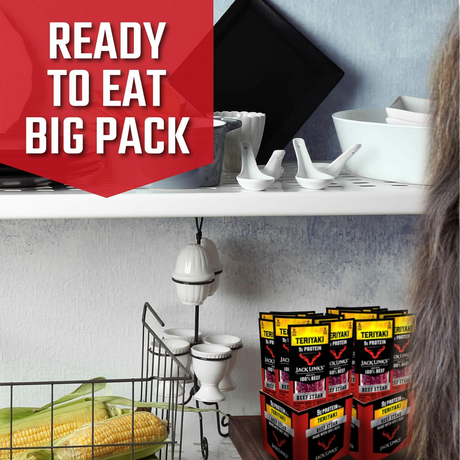 Carne Seca Beef Jerky Teriyaki Jack Links Paquete 1OZ - Energía deportiva 3