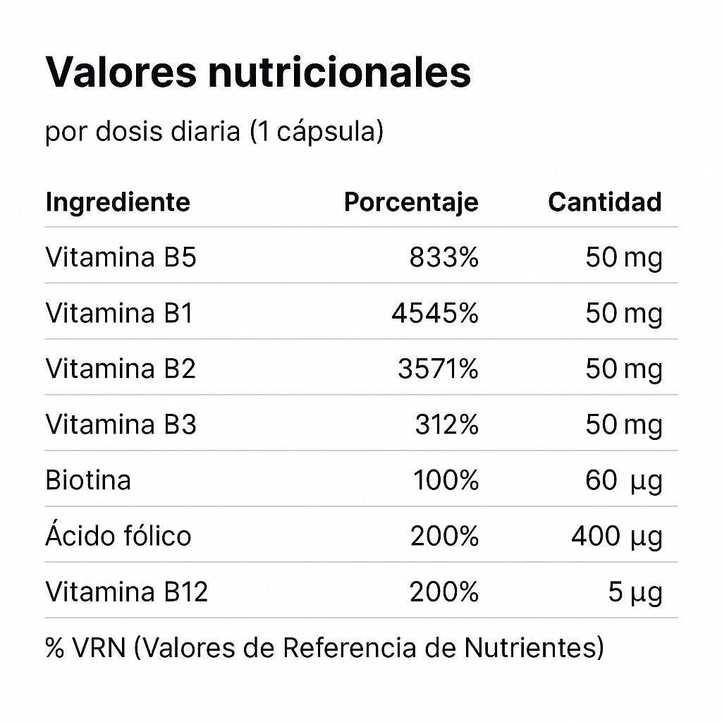 Suplemento Drasanvi Vitamina B Complex 60 Cápsulas - Energía Natural 2