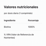 Biotina Drasanvi - Fortalece Cabello Uñas | 90 Comprimidos