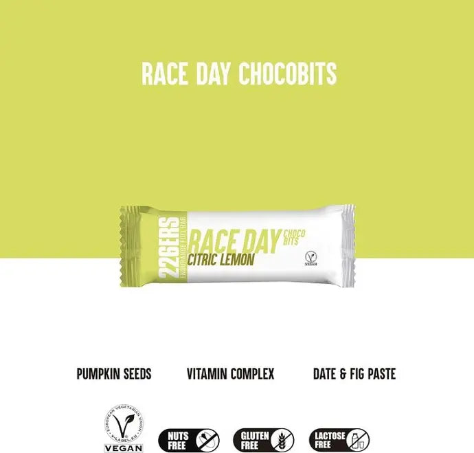 Barrita Energética 226ERS Vegana Race Day Limón 40g