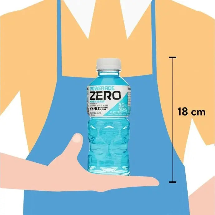 Bebida Hidratante Powerade Zero Avalancha Azul 591ml