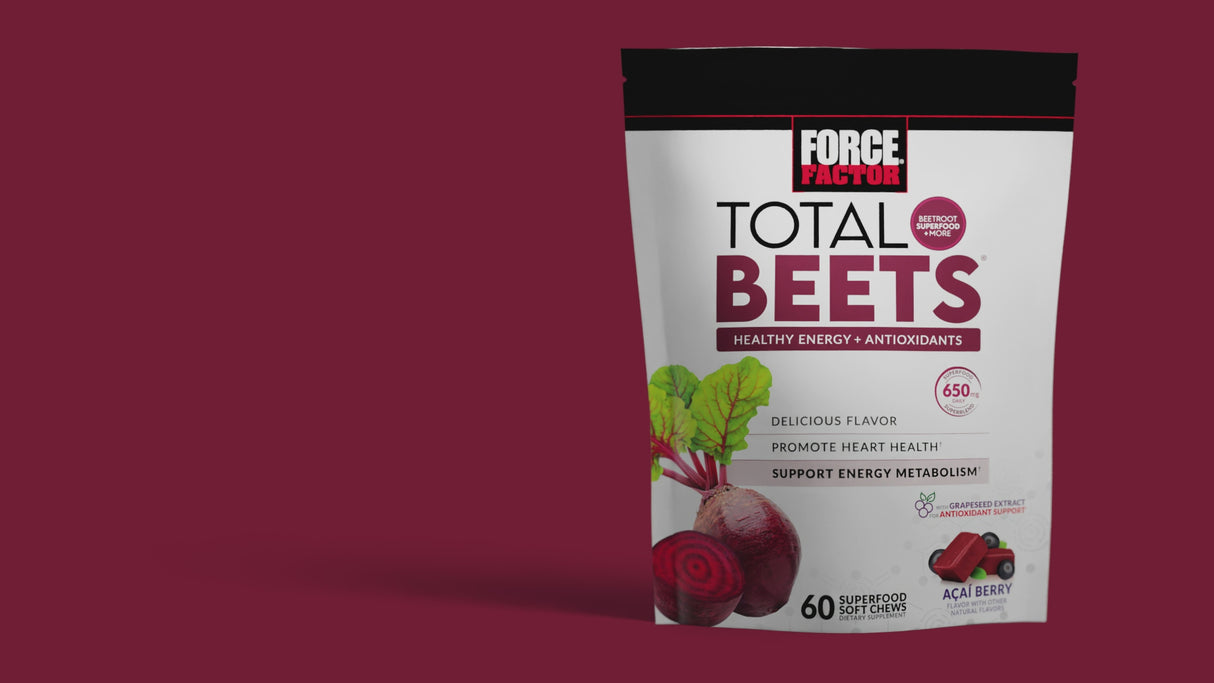 Suplemento Force Factor Remolacha Açaí Vegano - Nitratos Naturales Imagen 6
