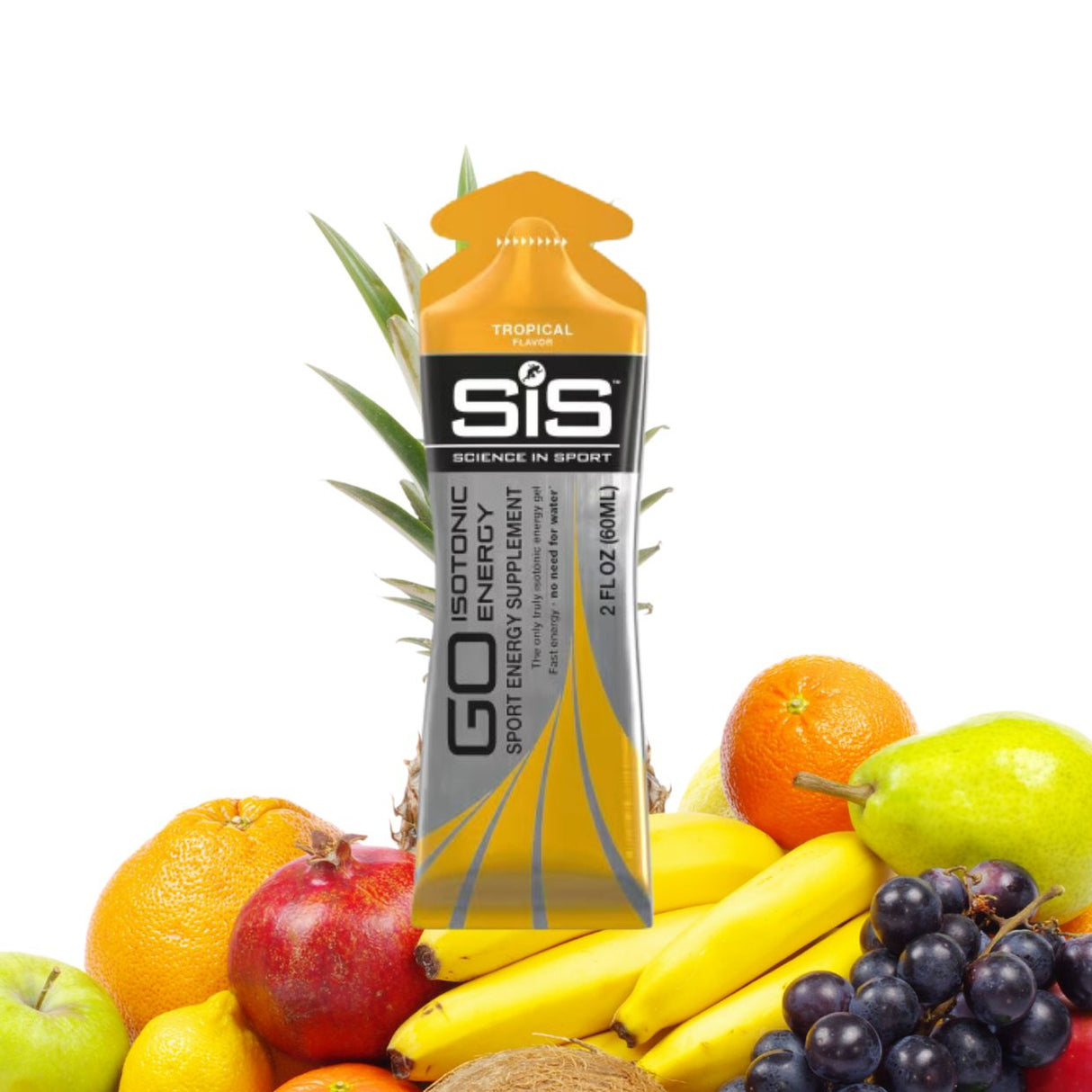 Gel GO Isotónica Energético SIS Tropical 60ml - Energía deportiva 1