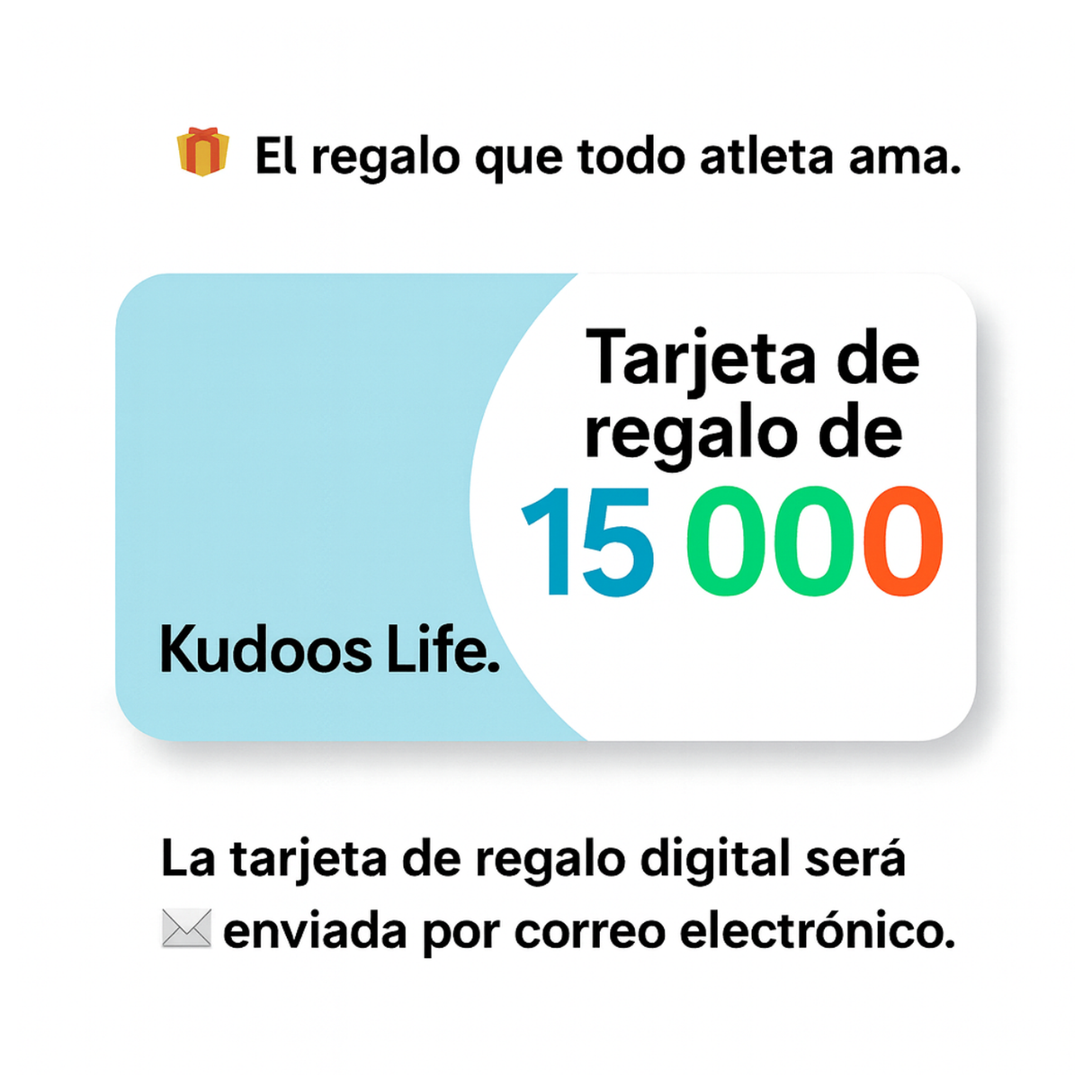 Kudoos Gift Card ₡15.000 – regalo para deportistas y bienestar diario en Costa Rica [imagen 1]