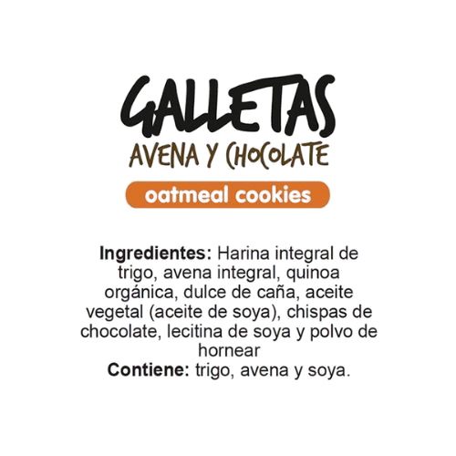 Galletas Cosecha Dorada Avena-Chocolate 45g