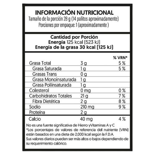 Palitos Horneados Cosecha Dorada Maíz y Yuca Light-Queso Cheddar 30g