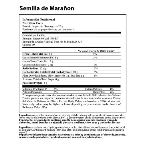 Semillas PRO Marañón 80g