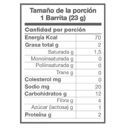 Barras de Cereal Tosh Sin Azúcar Lyne 12-Pack 384g