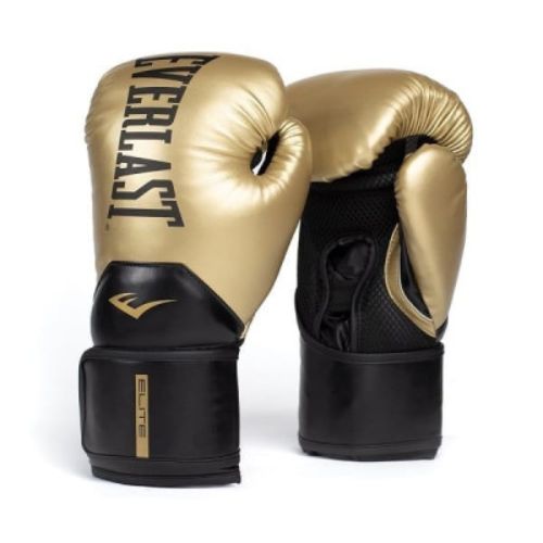 Guantes De Boxeo Everlast Elite 2 12 Oz Dorado con Negro P00003291