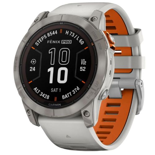 SmartWatch Garmin 7X Pro Zafiro Solar 51mm Naranja Blanco 010-02778-14