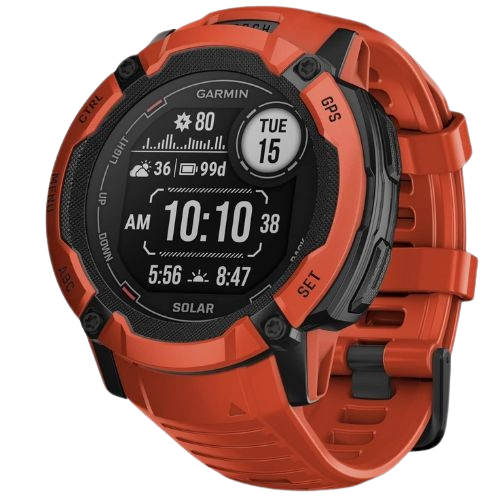 SmartWatch Garmin Instinct 2X Solar 50mm Rojo 010-02805-11