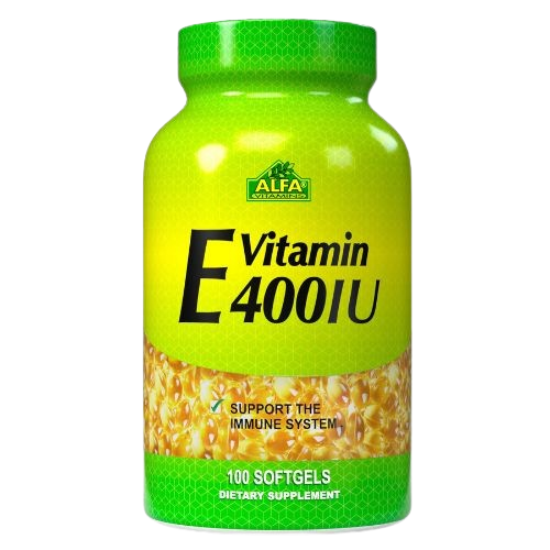 Vitaminas Alfa E 400IU 100 Cápsulas