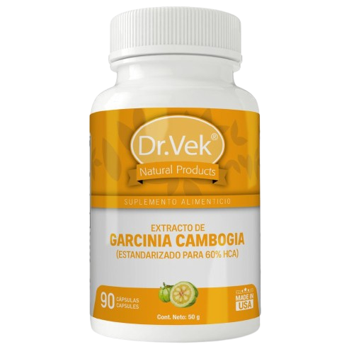 Vitaminas Dr.Vek Suplemento Alimenticio Garcinia Gambogia con 60% HCA 90 Cápsulas 50g CR-DRVEK-08