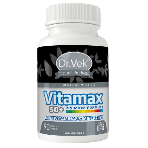 Vitaminas Dr.Vek Suplemento Alimenticio Vitamax +50 90 Tabletas 103.6g CR-DRVEK-15