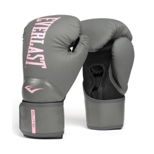 Guante de Boxeo Elite 2 Everlast 10OZ Gris con Rosa P00003310