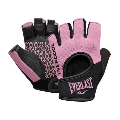 Guante de Pesas Everlast Heather Negro con Rosa Talla S EVWG4F006