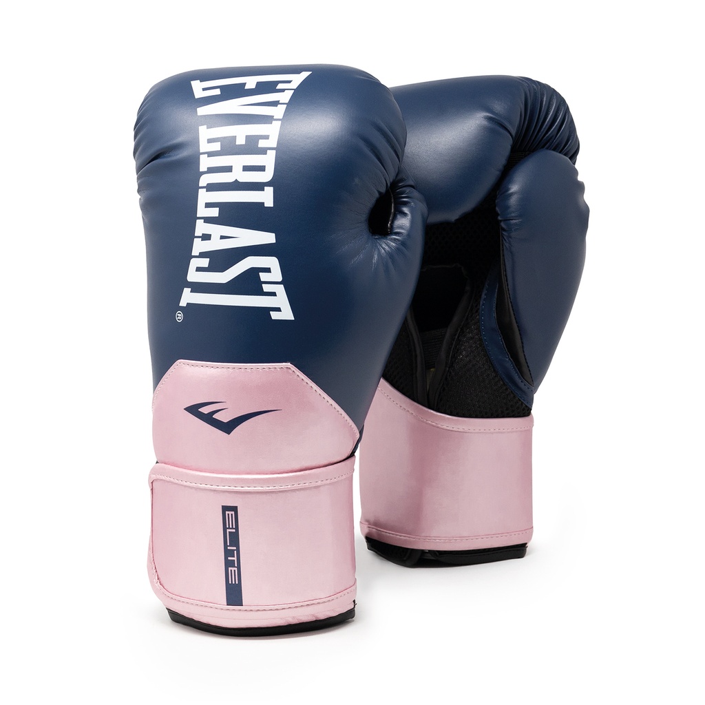 Guantes De Boxeo Everlast Elite 2 10 Oz Azul con Rosa P00SM3195