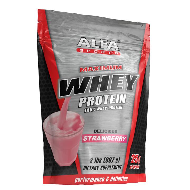 Proteína de Suero en Polvo Alfa Whey Protein Fresa