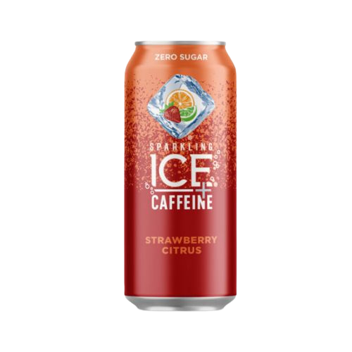 Bebida Gasificada Sparkling Ice + Cafeína Sin Azúcar Fresa Citricos Lata 473ml
