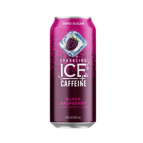 Bebida Gasificada Sparkling Ice + Cafeína Sin Azúcar Frambuesa Negra Lata 473ml