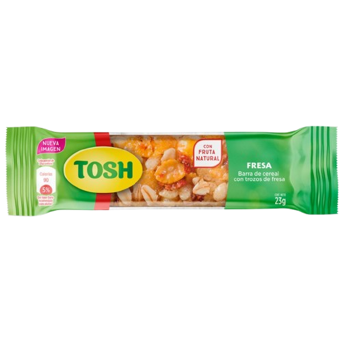 Barras de Cereal Tosh Fresa 23g