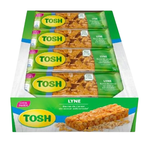 Barras de Cereal Tosh Sin Azúcar Lyne 12-Pack 384g