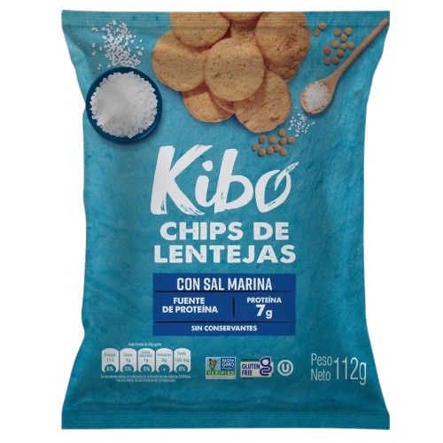 Chips Kibo Lentejas con Sal Marina 112g