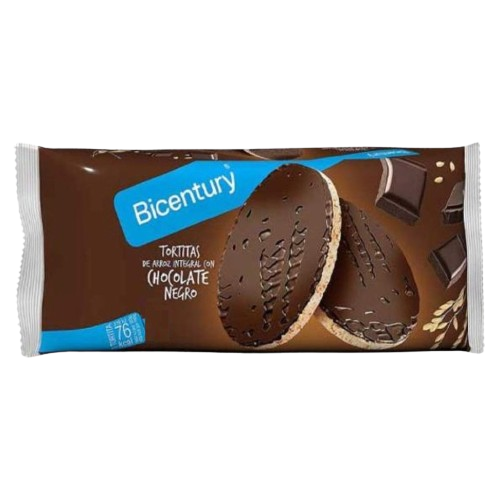 Galletas Bicentury Arroz y Chocolate Negro 32.5g