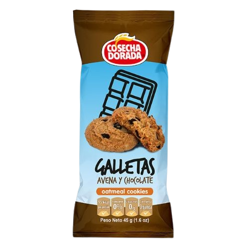 Galletas Cosecha Dorada Avena-Chocolate 45g