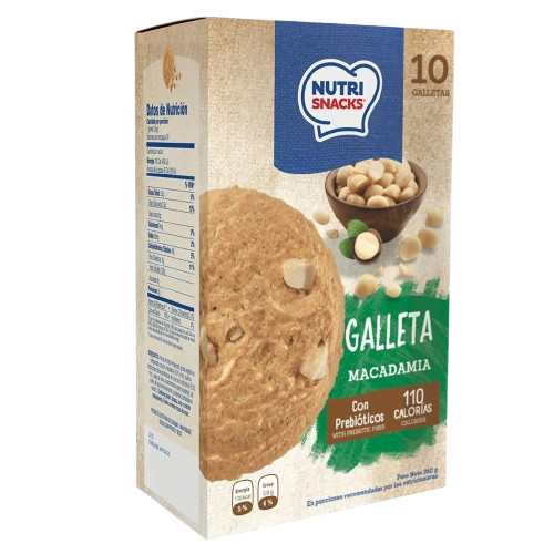 Galletas Nutrisnacks Macadamia 10-Pack 240g