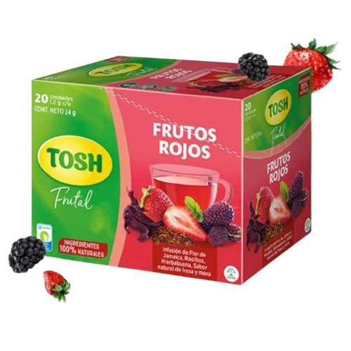 Infusión Tosh Frutos Rojos 20-Pack 480g