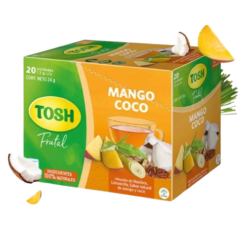 Infusión Tosh Mango Coco 20-Pack 480g