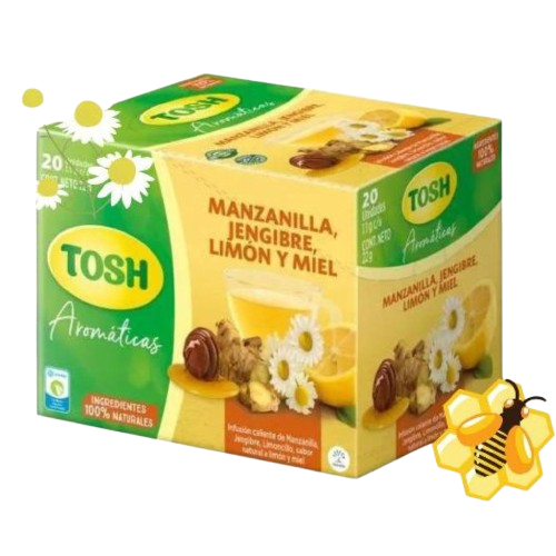 Infusión Tosh Manzanilla jengibre Limón y Miel 20-Pack 480g