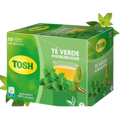 Infusión Tosh Té Verde-Hierbabuena 20-Pack 480g