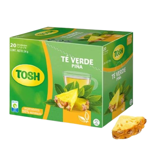 Infusión Tosh Té Verde-Piña 20-Pack 480g