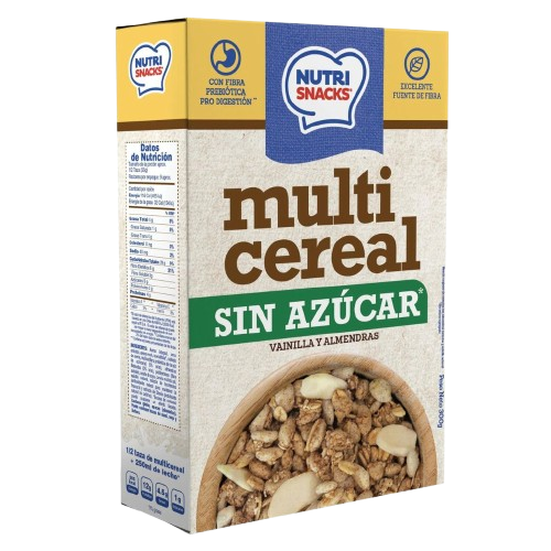 Multicereal Nutrisnacks Vainilla Almendras Sin Azúcar 300g