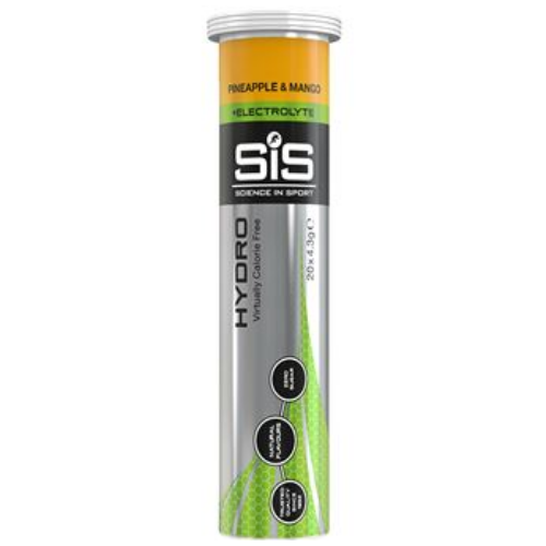 Pastillas Energéticas SIS Hydro Piña y Mango 20 Tabletas