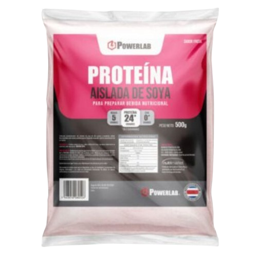 Proteína en Polvo PowerLab Soya Fresa 500g