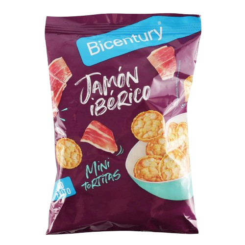 Snacks Bicentury Maíz con Jamón Ibérico 25g