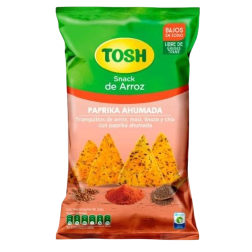 Snacks Tosh Arroz con Paprika Ahumada 141.8g