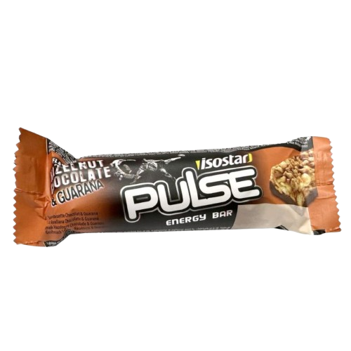 Barra Energética Isostar Pulse Avellana y Chocolate-Guaraná 23g