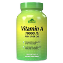 Vitaminas Alfa A 10000IU Fish Liver Oil 100 Cápsulas